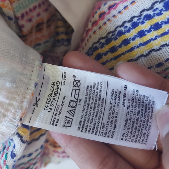 Old Navy Girls multi color tweed boho shorts size 14 - Picture 3 of 5